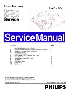 Schema elettrico tv philips
