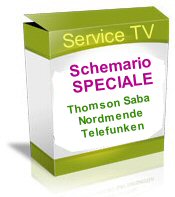SCHEMARIO THOMSON SABA NORDMENDE TELEFUNKEN CON  GUASTI RIPARATI