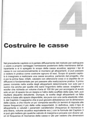 COSTRUIRE LE CASSE ACUSTICHE AUDIO
